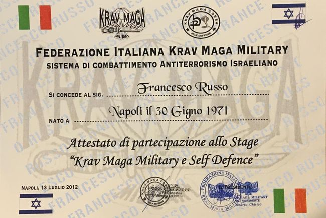 Attestato di partecipazione a stage di formazione
