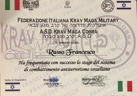 Attestato di partecipazione a stage di formazione