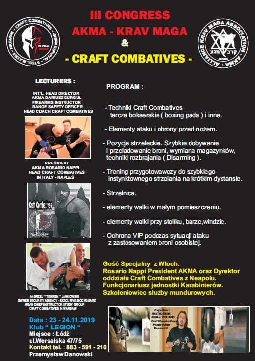III Congress Krav Maga Cobra Brotherhood, Lodz, Polonia