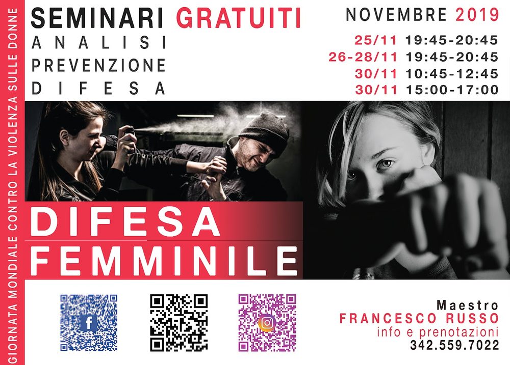 Seminari gratuiti di difesa femminile, Sistema D.E.A.